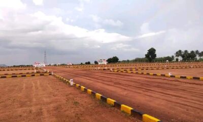 open plot for sale in Dindigul to Vedasandur highway.