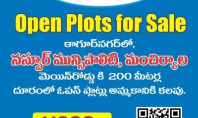 open plot for sale in Tagore nagar, Mancherial