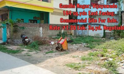 164 sq yards Commercial plot for sale in Gandhi nagar , Vijayawada